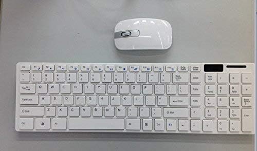 K-06 2.4GHz Wireless Keyboard & Mouse Combo | Full Size Keyboard | USB Nano Receiver | White colour